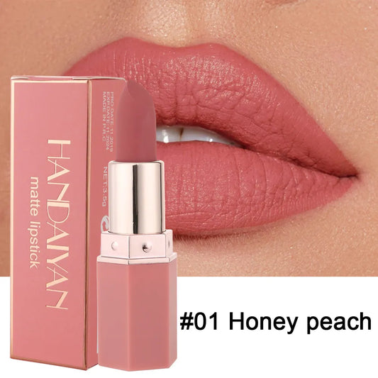 24-hour waterproof 6-color matte lipstick beauty lip gloss